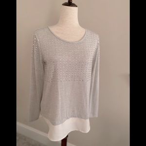 Ann Taylor Rhinestone Top